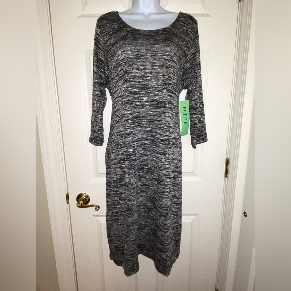 Women’s knit sweater dress with tie belt. NWT